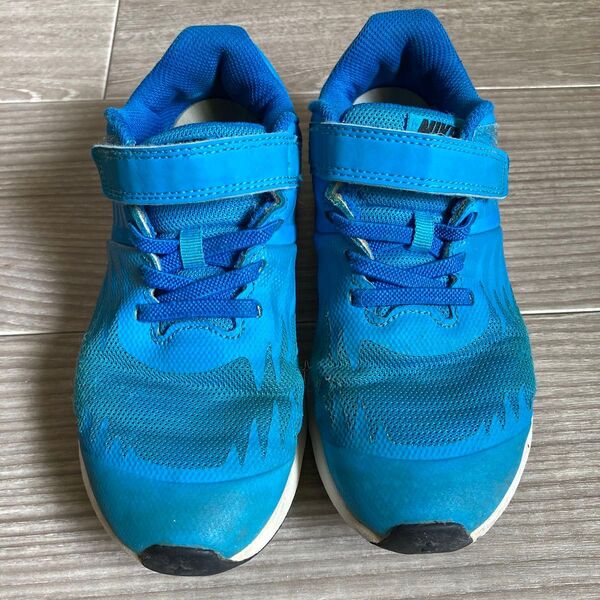 NIKE キッズ スニーカー マジックテープ ブルー