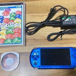 PSP3000 本体 ぷよぷよ ナルト ソフト SDカード ACアダプター 付き