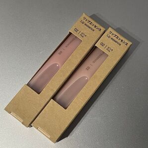 【セット】無印良品 リップエッセンス 02 ピンク 10.5g
