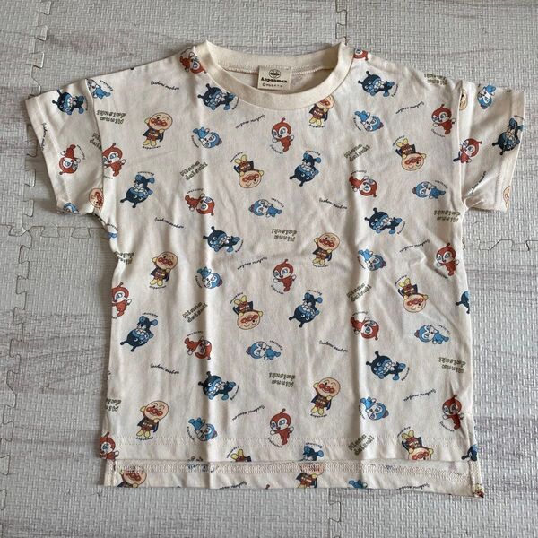 アンパンマン 半袖 Tシャツ 100cm 総柄 ドキンちゃん ばいきんまん