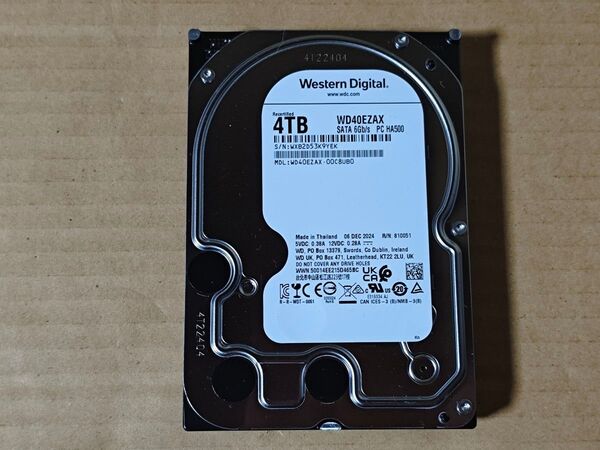 Western Digital 4TB HDD WD40EZAX