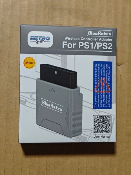 PS1/PS2 Mini BlueRetro Bluetooth コントローラー アダプター 未開封新品
