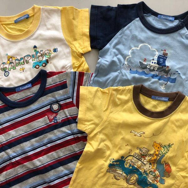 familiar ファミリア 愛子様ご着用ブランド 4枚 100 Tシャツ
