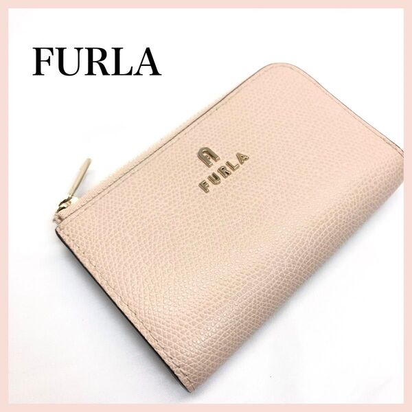 FURLA フルラ コインケース キーケース L字ファスナー キーリング