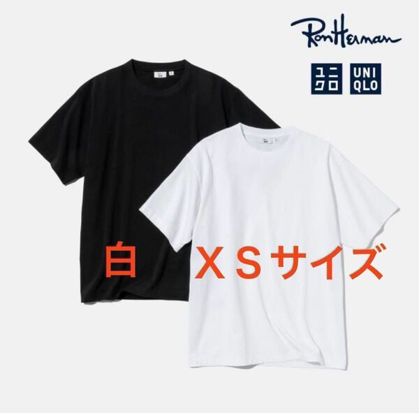ロンハーマン ユニクロ コラボ Tシャツ XSサイズ 白 ホワイト