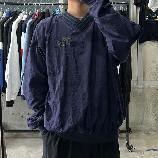 90s DUNLOP ダンロップ プルオーバー ナイロンジャケット 古着
