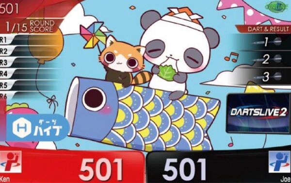 パンダ 5月 こどもの日 ダーツライブテーマ アライグマ ダーツハイブ 鯉のぼり