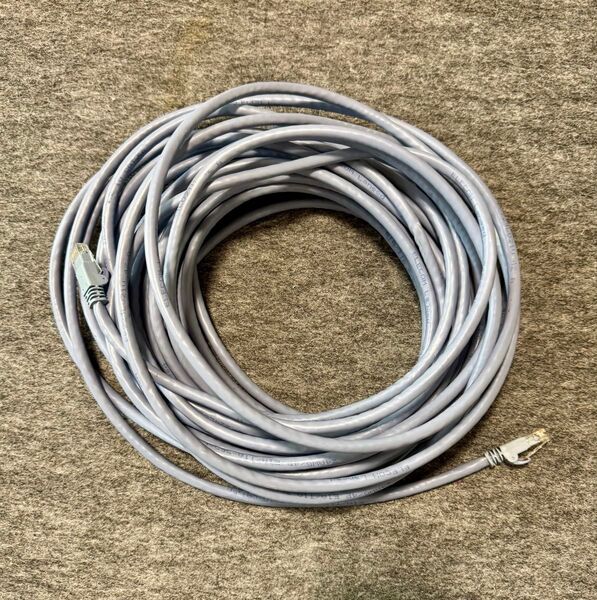 エレコム LANケーブル CAT6A 15m 爪折れ防止コネクタ スタンダード ブルー