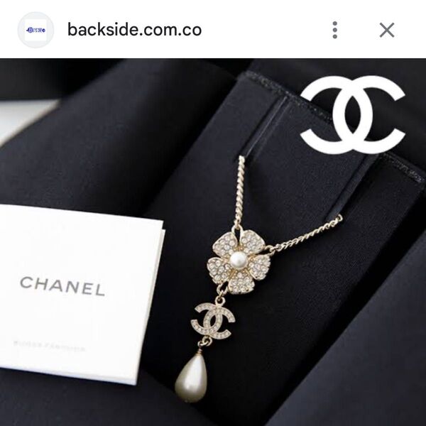 CHANEL ネックレス フラワーモチーフ ココマーク ゴールド パール ラインストーン
