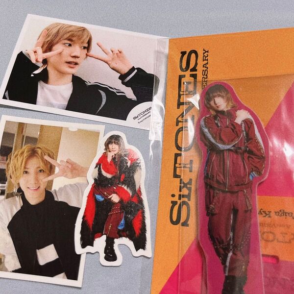 SixTONESアクリルスタンド アクスタ ステッカー ミニフォト 京本大我