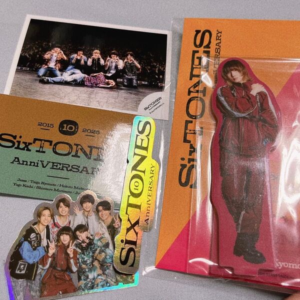 SixTONESアクリルスタンド アクスタ 京本大我 ミニフォト ステッカー