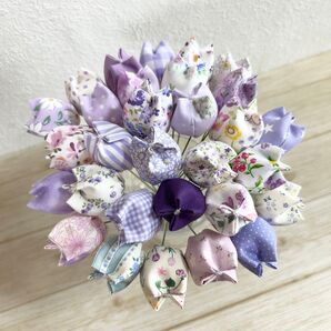 38. チューリップ 布花 30本