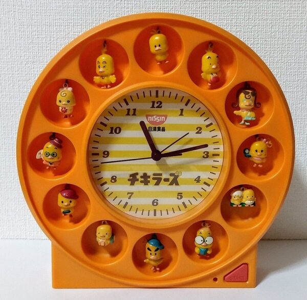 当選品★チキンラーメン ひよこちゃん おめざめクロック チキラーズ 時計