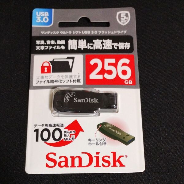 USBメモリ 256GB USB3.2 (Gen1) 3.1 (Gen 1) 3.0 超小型 SanDisk