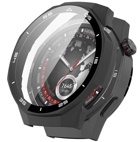 HUAWEI WATCH GT5 Pro ファーウェイ ウォッチ 46mm ガラス ケース カバー 画面保護 ハード ブラック