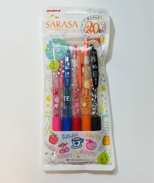 ゼブラ サラサクリップ 20th 香り付き5色セット ボールペン
