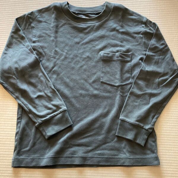 ロンT ユニクロ UNIQLO Tシャツ 長袖 カーキ