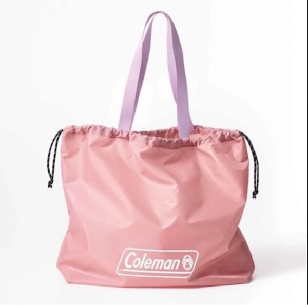 梅雨にも活躍!Coleman コールマン 可愛い ピンク 撥水ビッグ トートバッグ Sweet スウィート 2024年7月号の付録