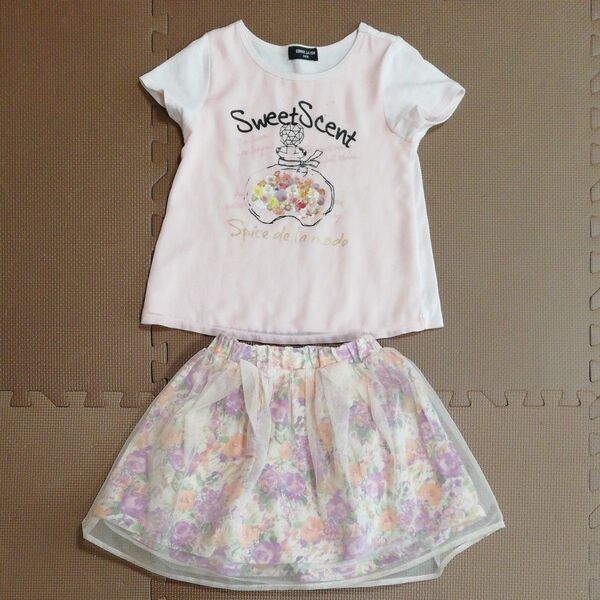 キッズ セットアップ Tシャツ スカート 110cm