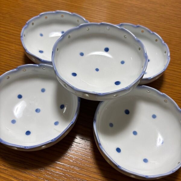 小鉢 5個セット 水玉模様
