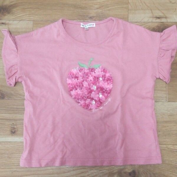 エニィファム いちごモチーフTシャツ
