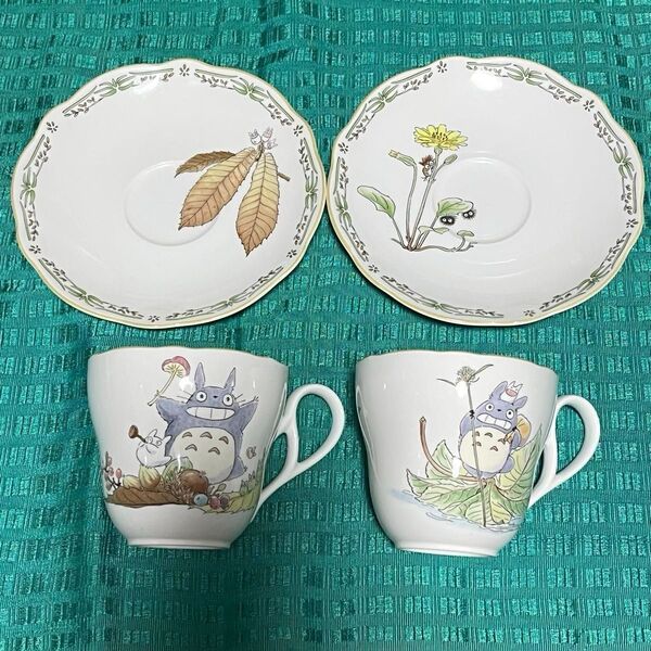 【未使用】ノリタケ となりのトトロ カップ&ソーサー 2客セット