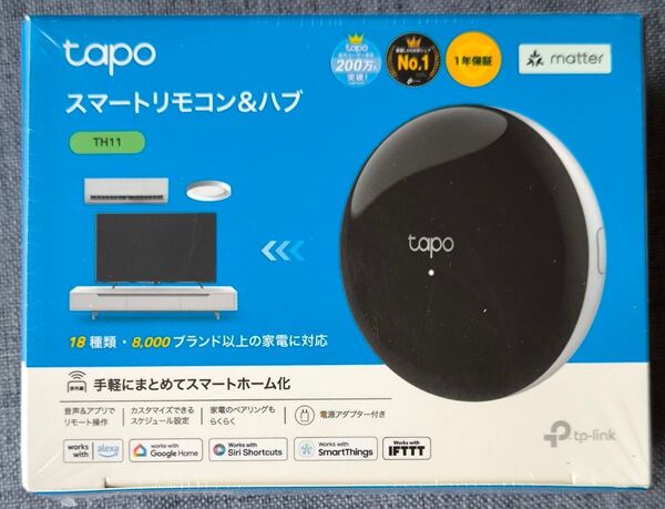 All-in-oneスマートリモコン TP-LINK Tapo TH11 リモコン1つで赤外線リモコン対応の家電の操作が可能