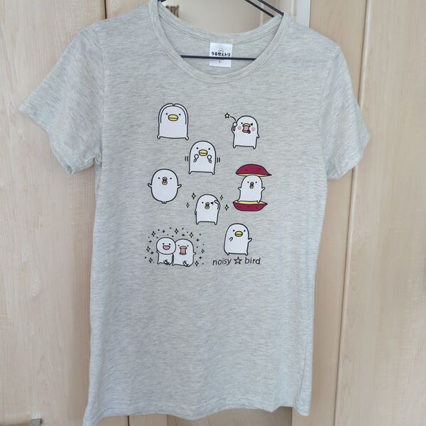 うるせぇトリ Tシャツ Lサイズ グレー