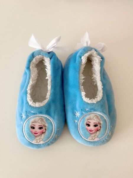 Disney ディズニー Frozen アナと雪の女王 エルサ ルームシューズ スリッパ キッズ 子供用 ガールズ プリンセス