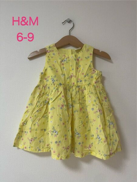 H&M エイチアンドエム トップス ワンピース 女の子 夏服 60 70 ノースリーブ