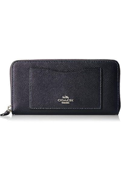 COACH 長財布 ブラック レザー