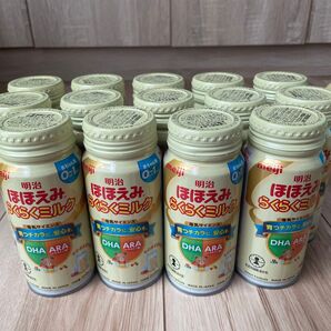 明治ほほえみらくらくミルク200ml×14缶 まとめ売り 哺乳瓶洗いスポンジのおまけ付き