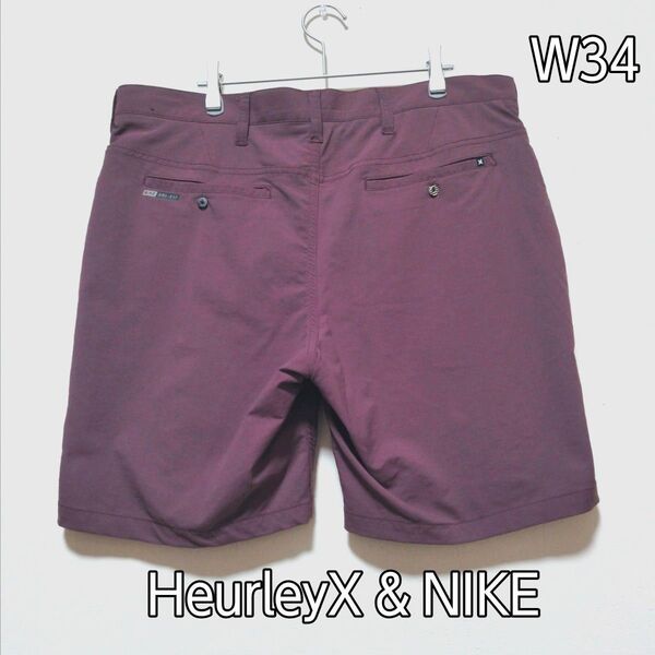 HurleyX ハーレーX NIKE ナイキコラボ ショートパンツ ハーフパンツ サイズ34 短パン サーフパンツ