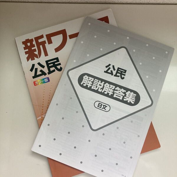 新ワーク 公民 日文 カラー版 教科書準拠問題集 テキスト 受験 テスト