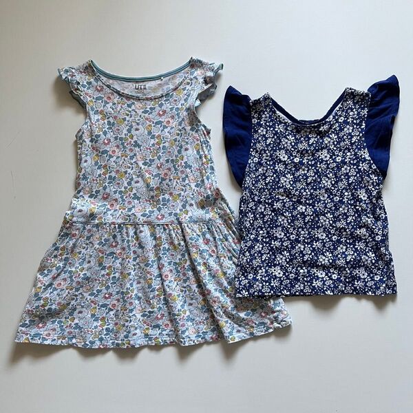 ユニクロ UNIQLO LIBERTY リバティコラボ ワンピース&トップスセット 110cm ベッツィ