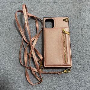iPhone11 ケース ポシェット ピンク スマホケース