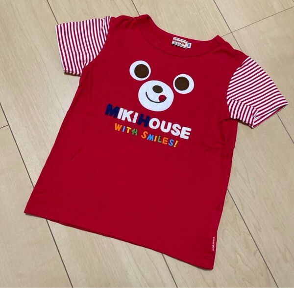 ミキハウス 顔ドンTシャツ