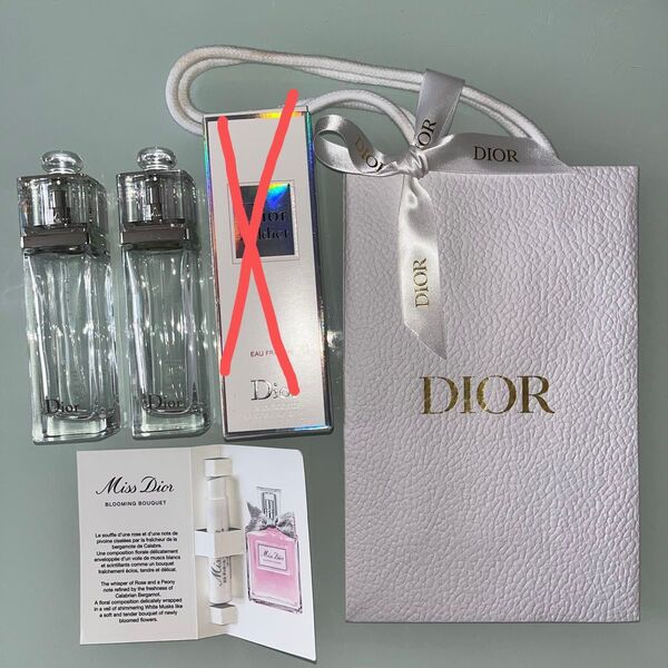 先着1名様!お得!DIOR オーフレッシュ 空容器 ブルーミングブーケ ミスディオール 香水 リボン付き紙袋 ショップ袋