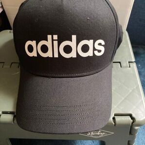 adidas アディダス キャップ 黒 野球帽 サイズL ほぼ未使用!