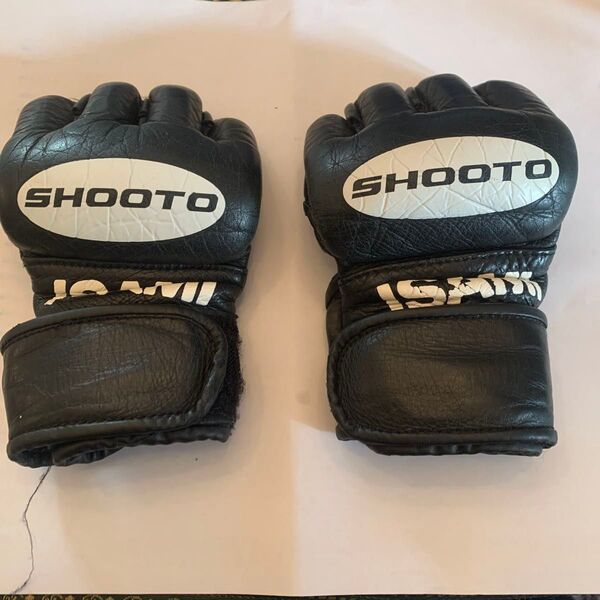 SHOOTO オープンフィンガーグローブ 黒 Isami製 Sサイズ MMA