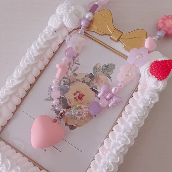 *.゜ピンク×パープルのガチャガチャネックレス*.゜原宿