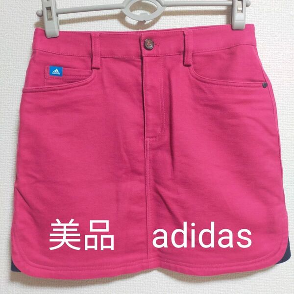美品 adidas アディダス ストレッチスカート GOLF ゴルフ スカート ゴルフウェア Mサイズ