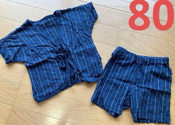 コムサフォセット 甚平 セットアップ パジャマ お祭り 男の子 ルームウェア 上下セット キッズ 夏物