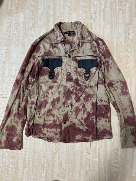 agate label アガートレーベル 長袖シャツ ムラ染め タイダイ