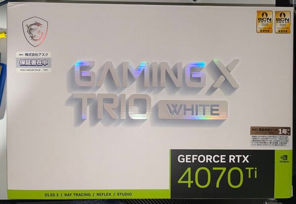 RTX4070ti TRIO WHITE GeForce グラフィックボード NVIDIA 動作確認済