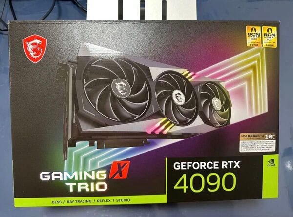 MSI RTX 4090 クーラー外装と箱のみ