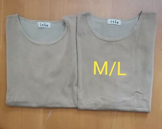 ノースリーブタンクトップ2枚※ ベージュ※M/Lサイズ