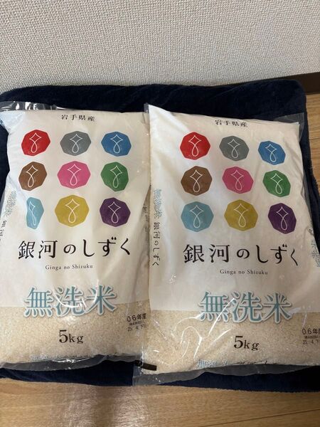 岩手県産 銀河のしずく 無洗米 5kg 2袋セット