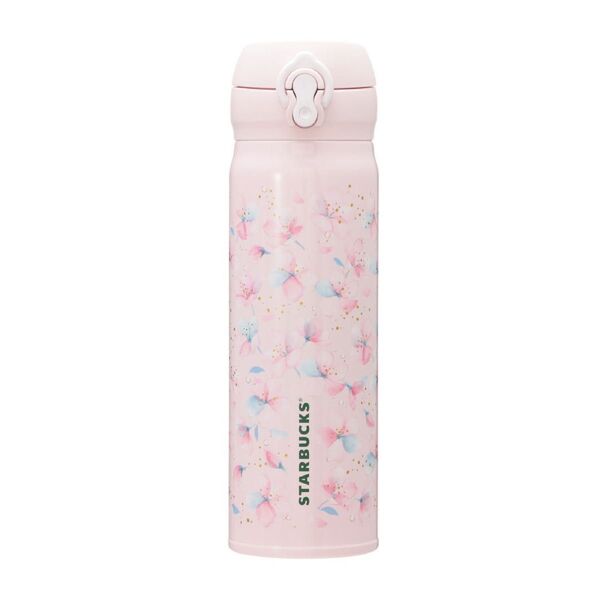 SAKURA2025ハンディーステンレスボトルペールピンク500ml Starbucks スターバックス スタバ さくら