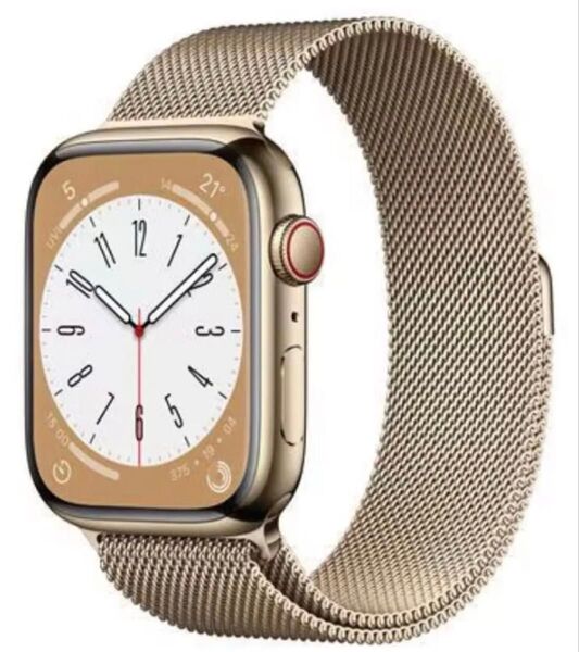 ほぼ新品 Apple Watch Series 8 GPS+Cellular 45mm ゴールドステンレススチール 初期不良交換品